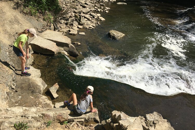 Exploring along Henry Church Rock Loop trail.